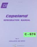 Copeland -Copeland R-502, Refrigeration Part 5 Installation and Service, and Motor Wiring Diagram with parts Manual 1970-R-502-01
